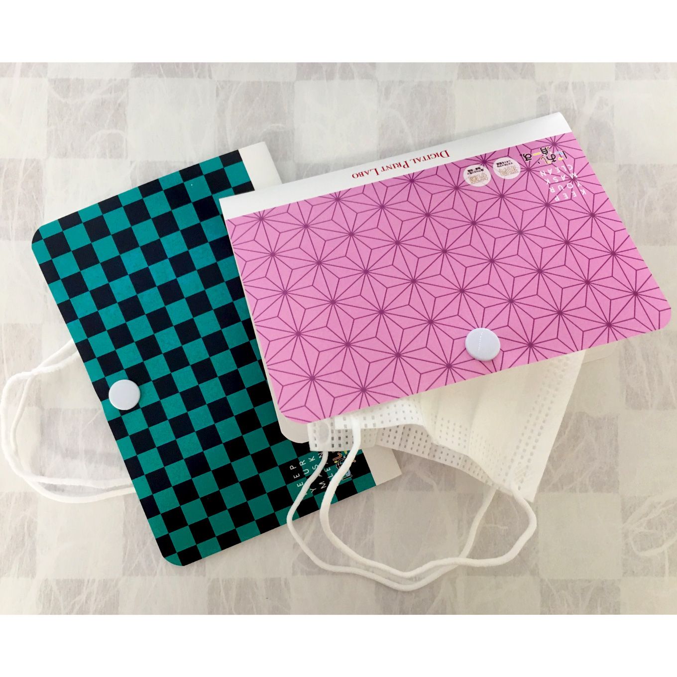 グリーン住宅ポイント漆喰シート付マスクケース12枚セット(消臭・抗菌・抗ウイルス作用)イメージ