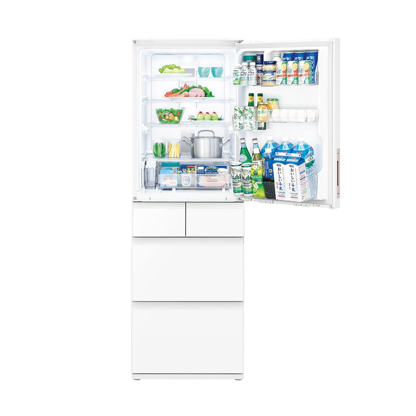 グリーン住宅ポイント冷蔵庫 SJ-G413G(5ドア/どっちもドアタイプ/412L)イメージ