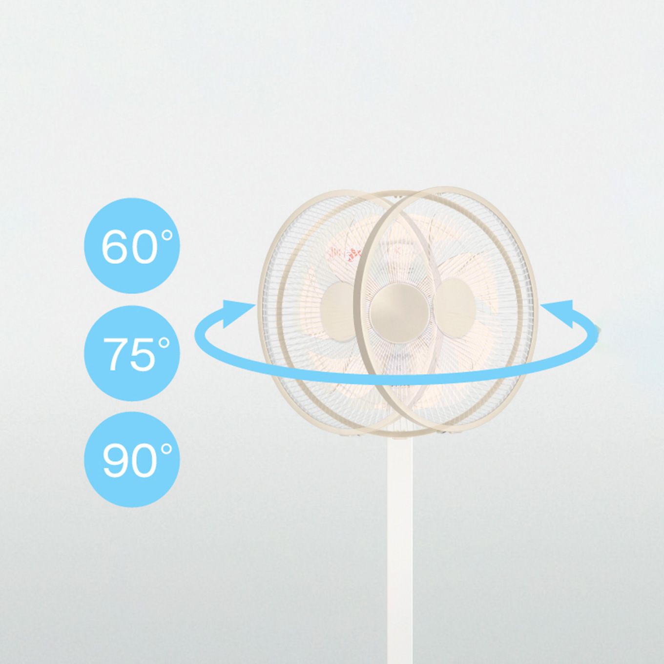 グリーン住宅ポイントリビング扇風機(DCモーター搭載/リモコン付き)イメージ