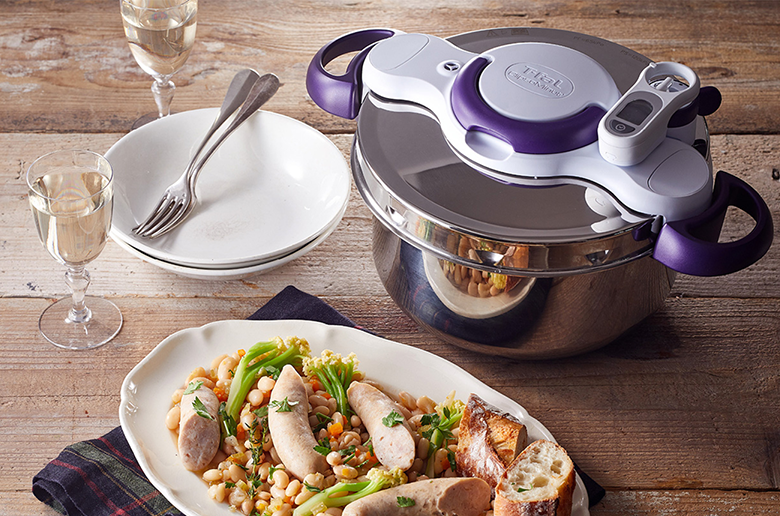 タイマー付きで初めてでも安心!
カンタン、使いやすい圧力鍋