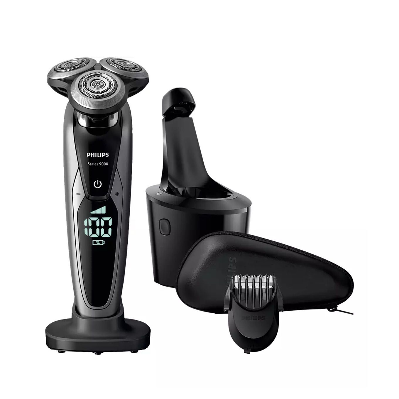 グリーン住宅ポイントウェット&ドライ電気シェーバー S9000(回転刃/自動洗浄/国内・海外対応)S9781/31イメージ