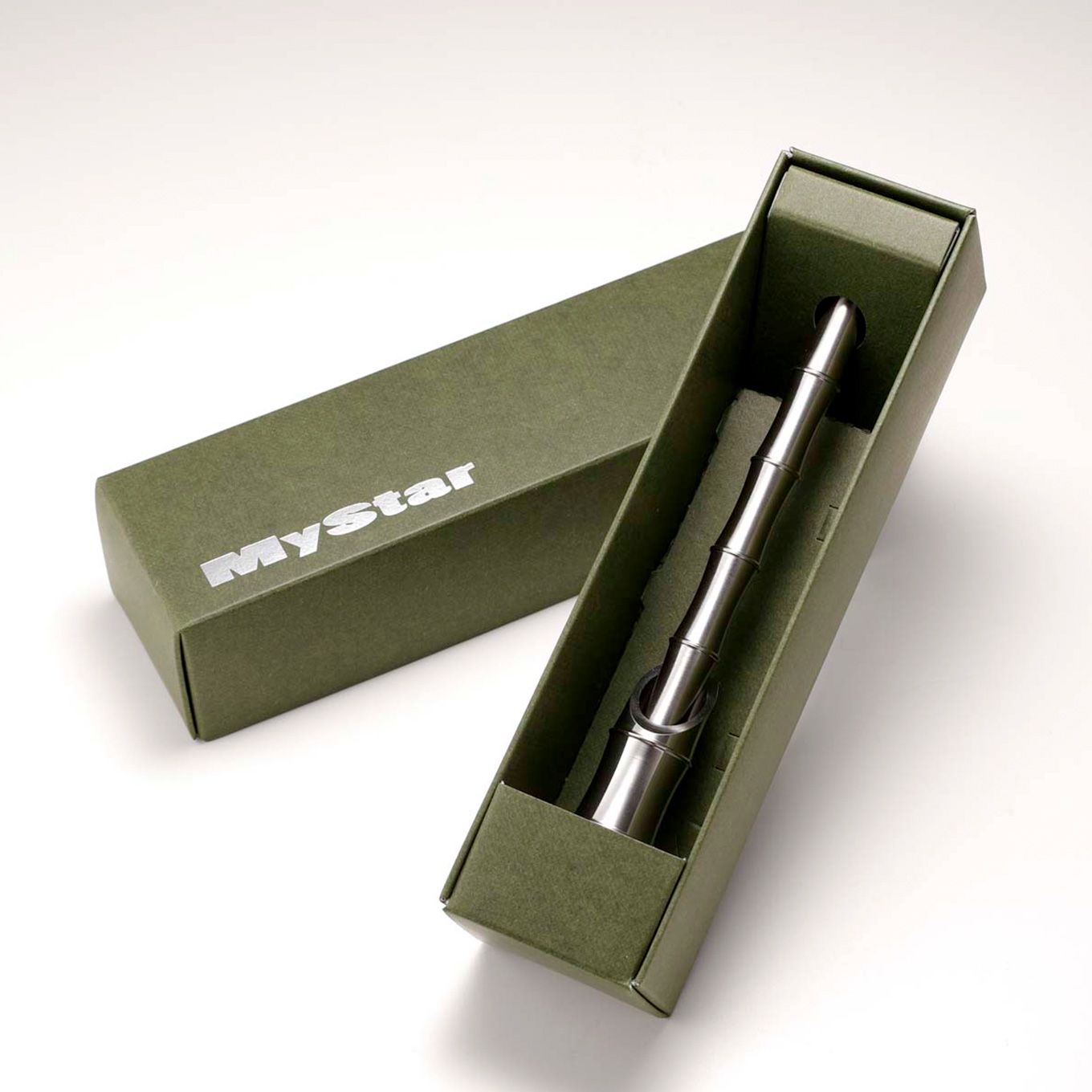 グリーン住宅ポイント無垢ステンレス 削出しボールペン「KAGUYA(カグヤ)」イメージ