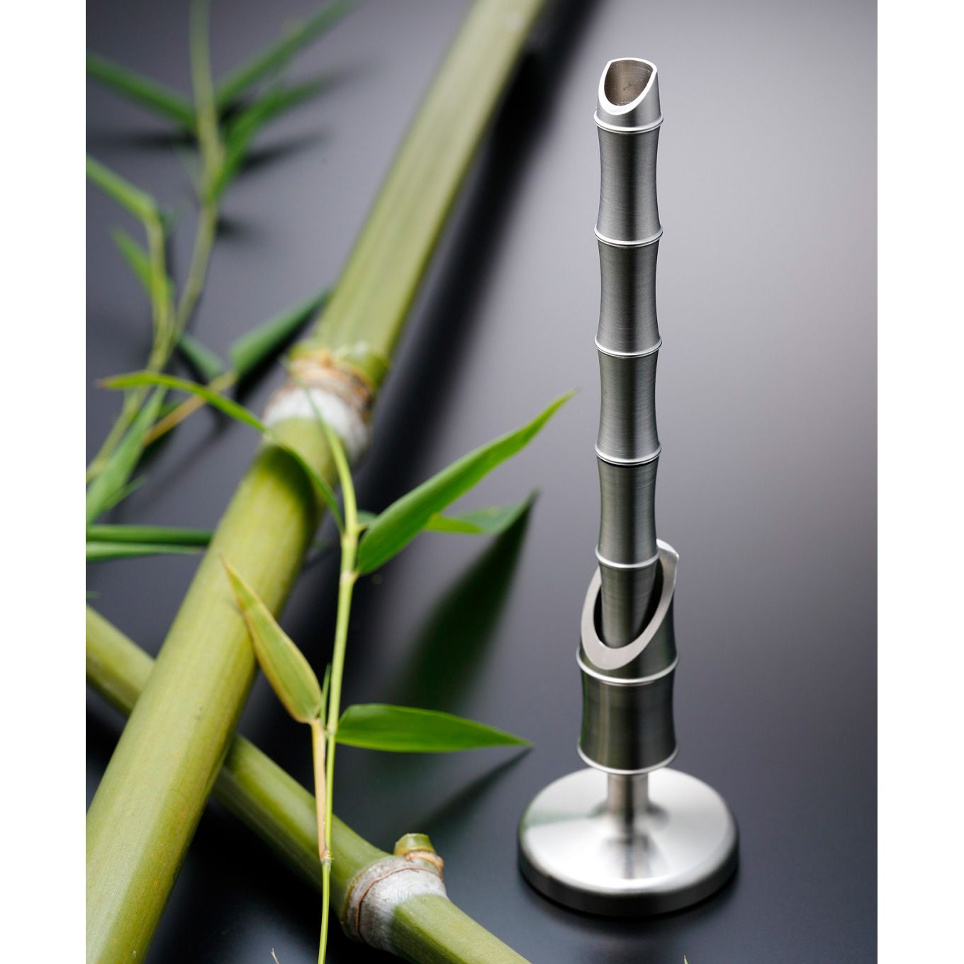 グリーン住宅ポイント無垢ステンレス 削出しボールペン「KAGUYA(カグヤ)」イメージ