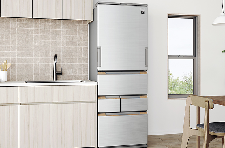 「プラズマクラスター」で清潔保存
業界最薄 奥行63cmの薄型