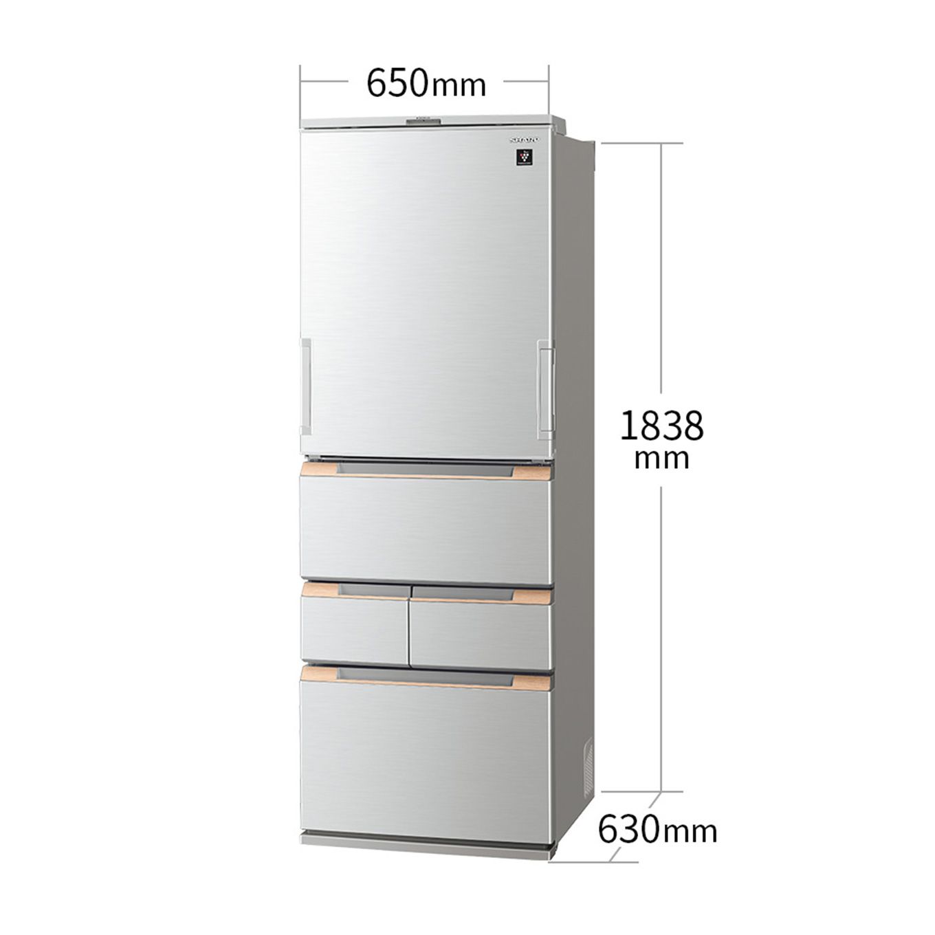 グリーン住宅ポイント5ドア冷蔵庫 プラズマクラスター冷蔵庫 SJ-MW46H(457L/どっちもドア)イメージ