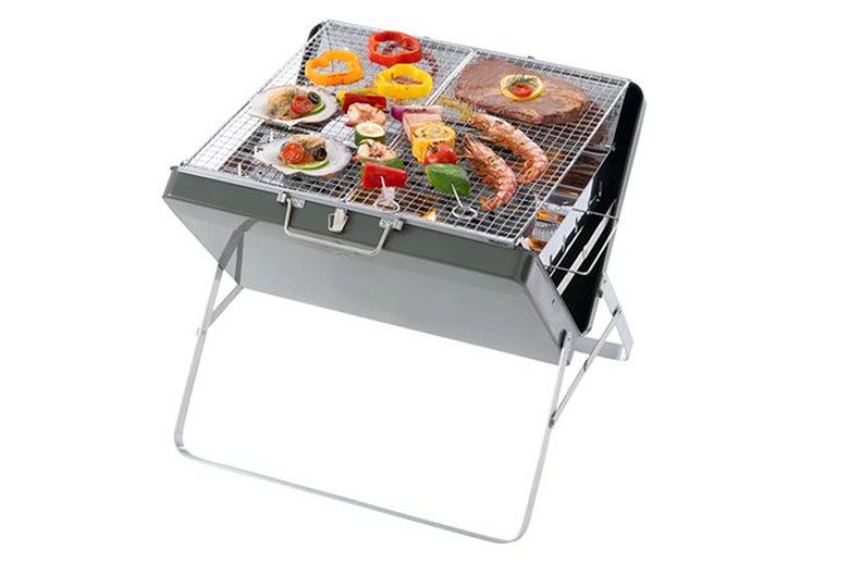 スマートに持ち運べる
アタッシュケース型大型グリル