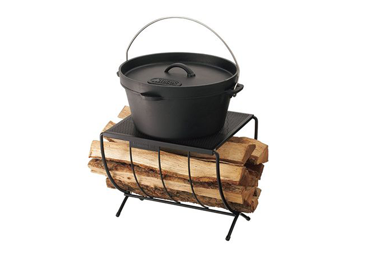 テーブルにもなる
持ち運び簡単薪ラック