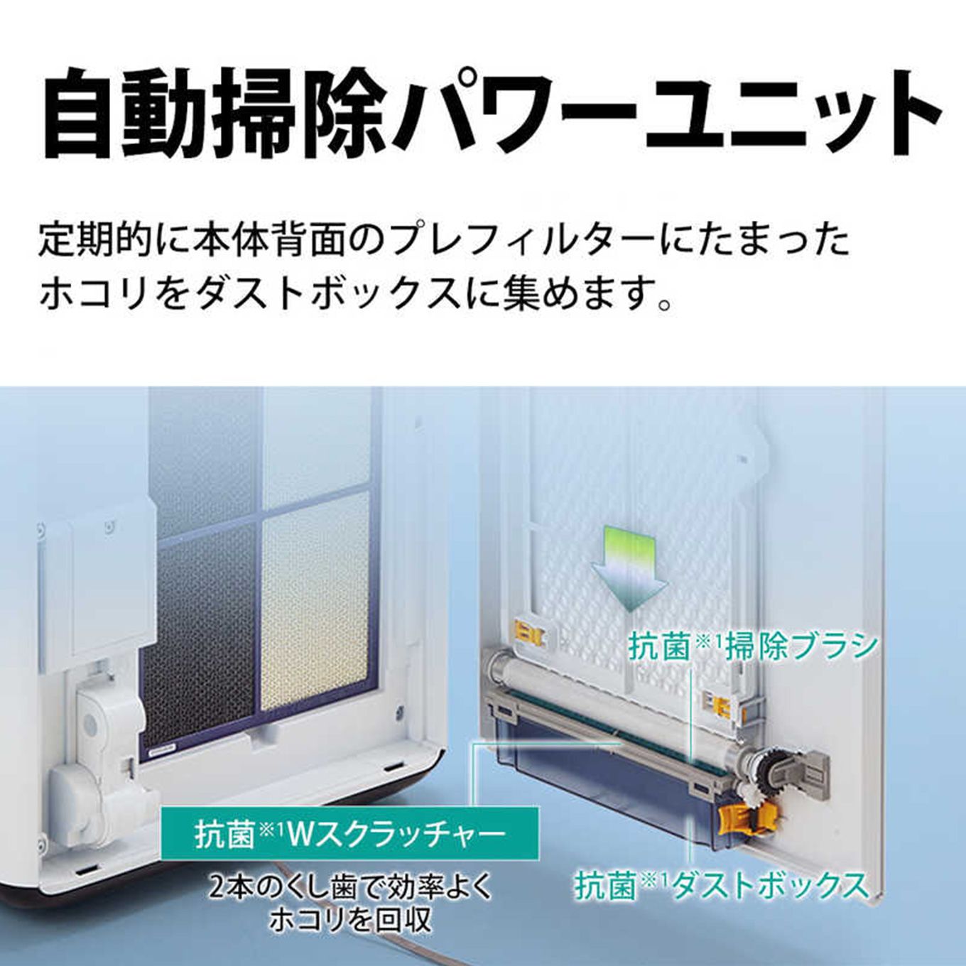 グリーン住宅ポイントプラズマクラスター搭載 加湿空気清浄機 KI-NP100(適用畳数:46畳)イメージ