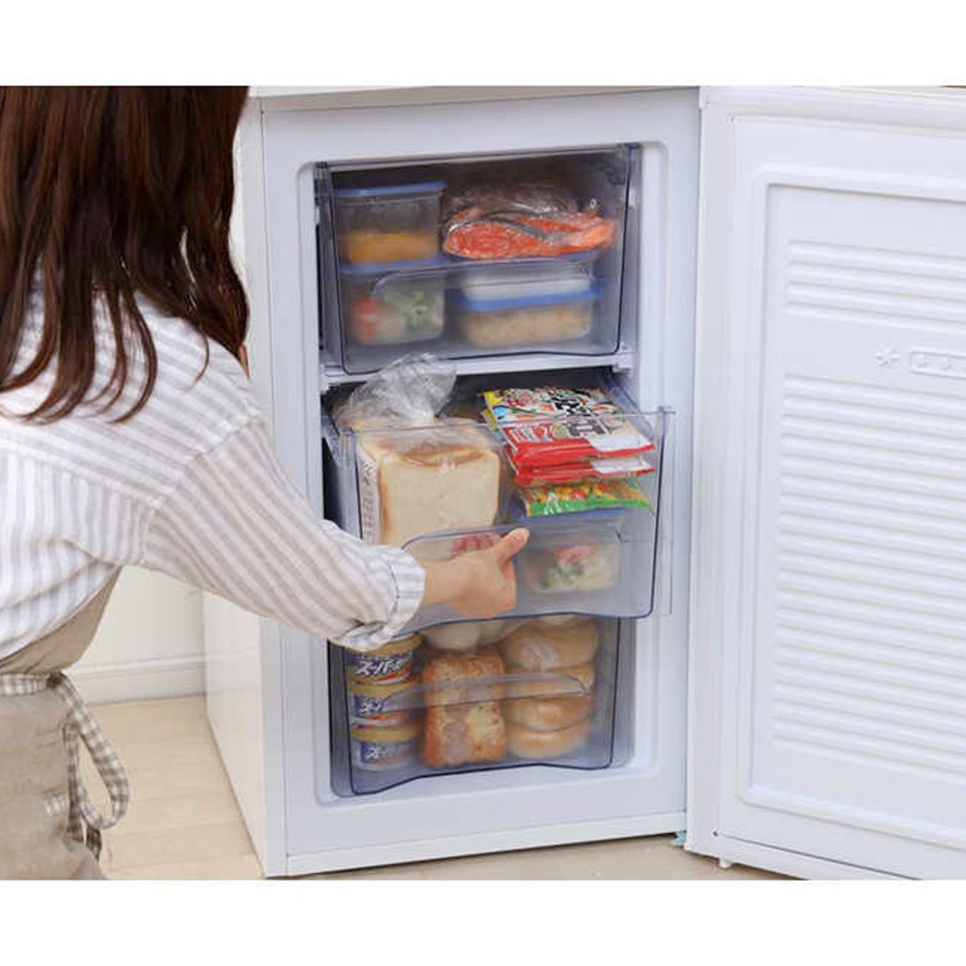 グリーン住宅ポイントノンフロン前開き1ドア冷凍庫 IUSD-6B(60L/右開き)イメージ