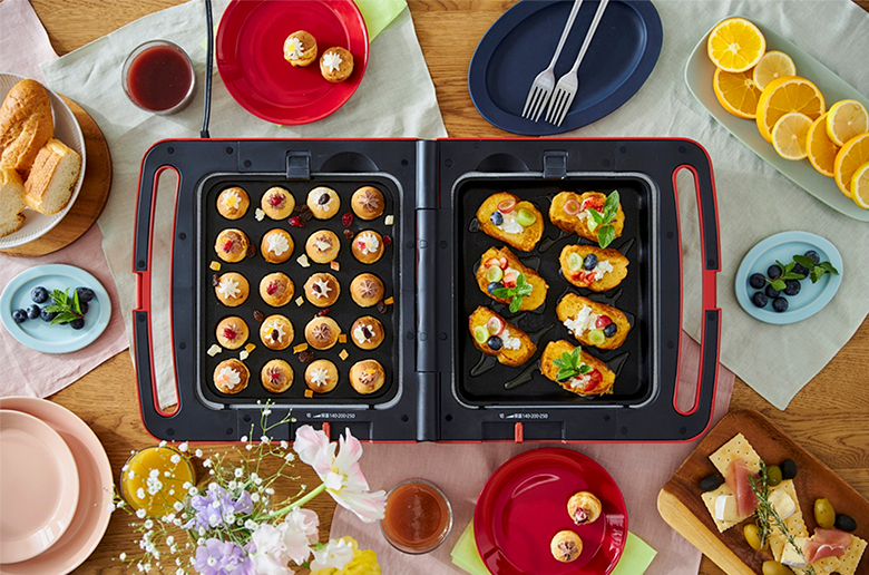 話題のホットプレートがさらに便利に
普段の食卓からパーティーまで大活躍
