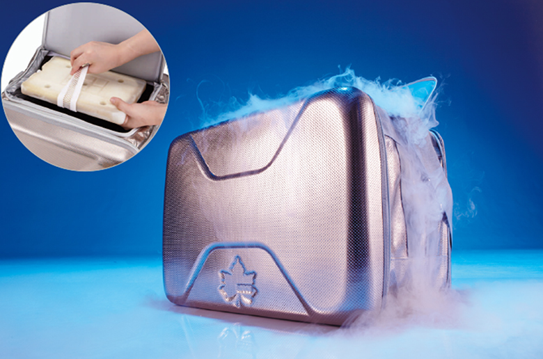 驚異の保冷力!
氷点下パック使用で
アイスクリームが約11時間保存可能!