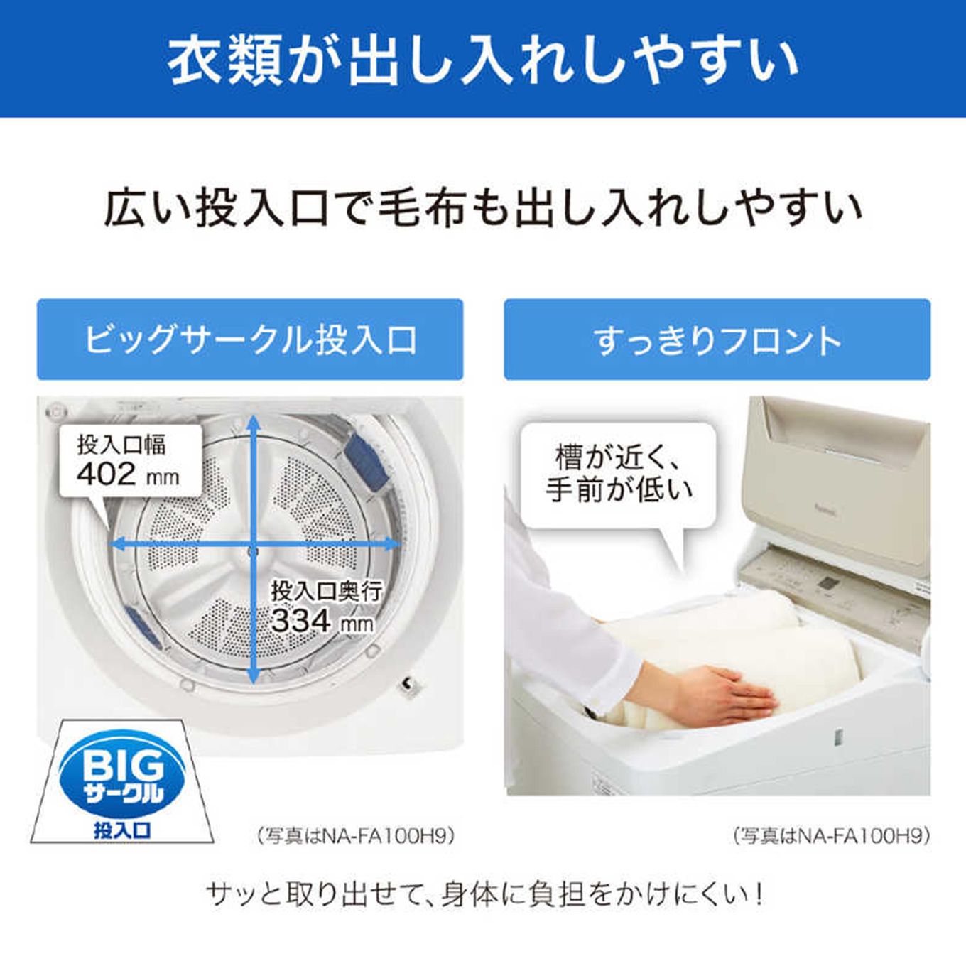 グリーン住宅ポイント全自動洗濯機 FAシリーズ(洗濯8.0kg / 泡洗浄 / ふろ水ポンプ付)イメージ