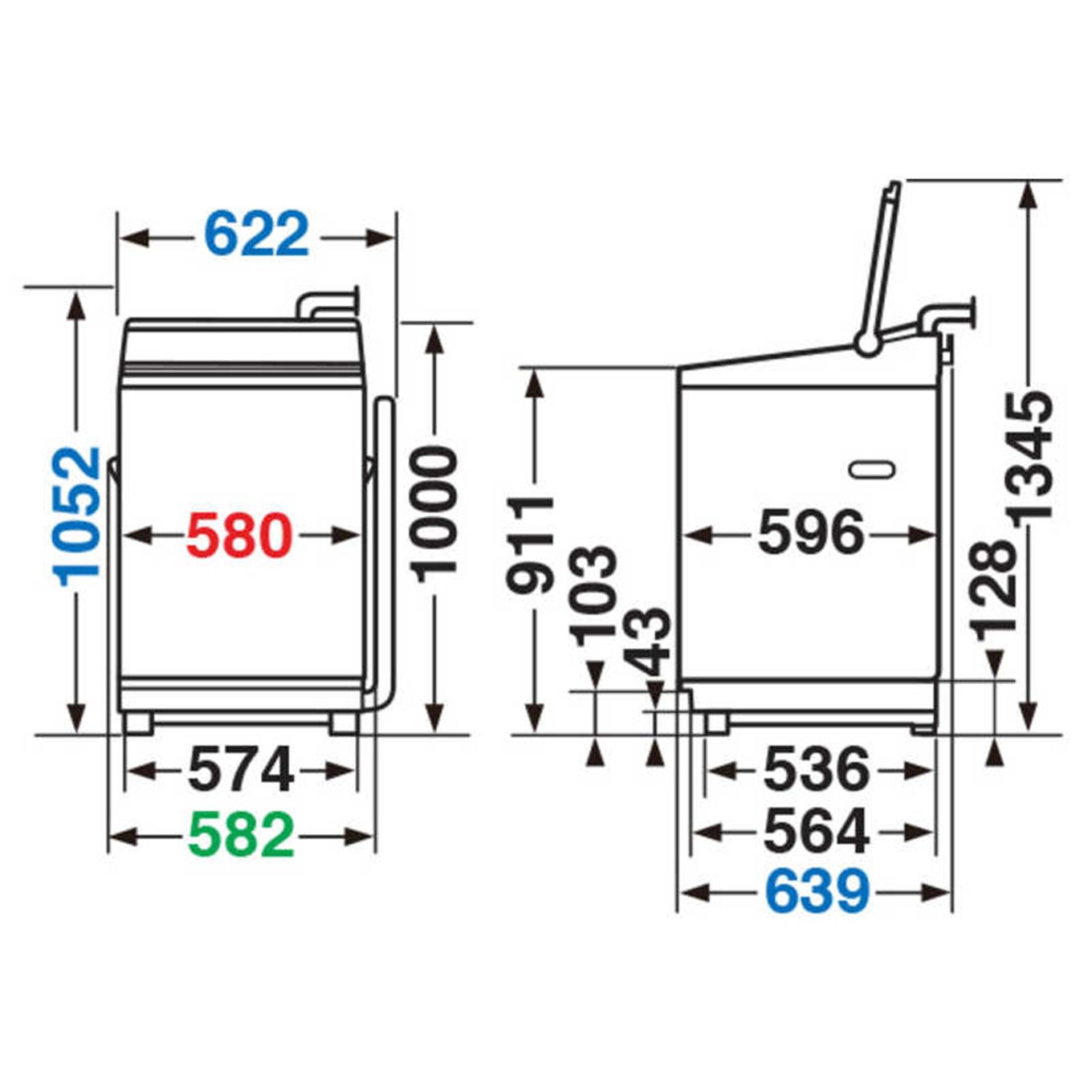 グリーン住宅ポイント全自動洗濯機 AW-10M7(洗濯10.0kg / ふろ水ポンプ付)イメージ