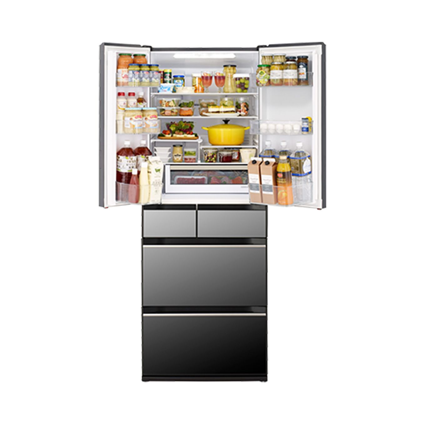 グリーン住宅ポイント6ドア冷蔵庫 HXタイプ(602L / フレンチドアタイプ)イメージ