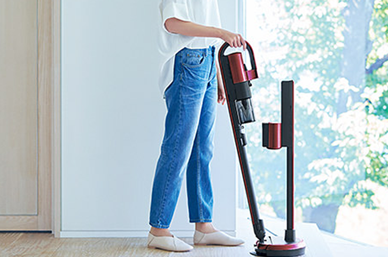 着脱がワンタッチで
サッと使える