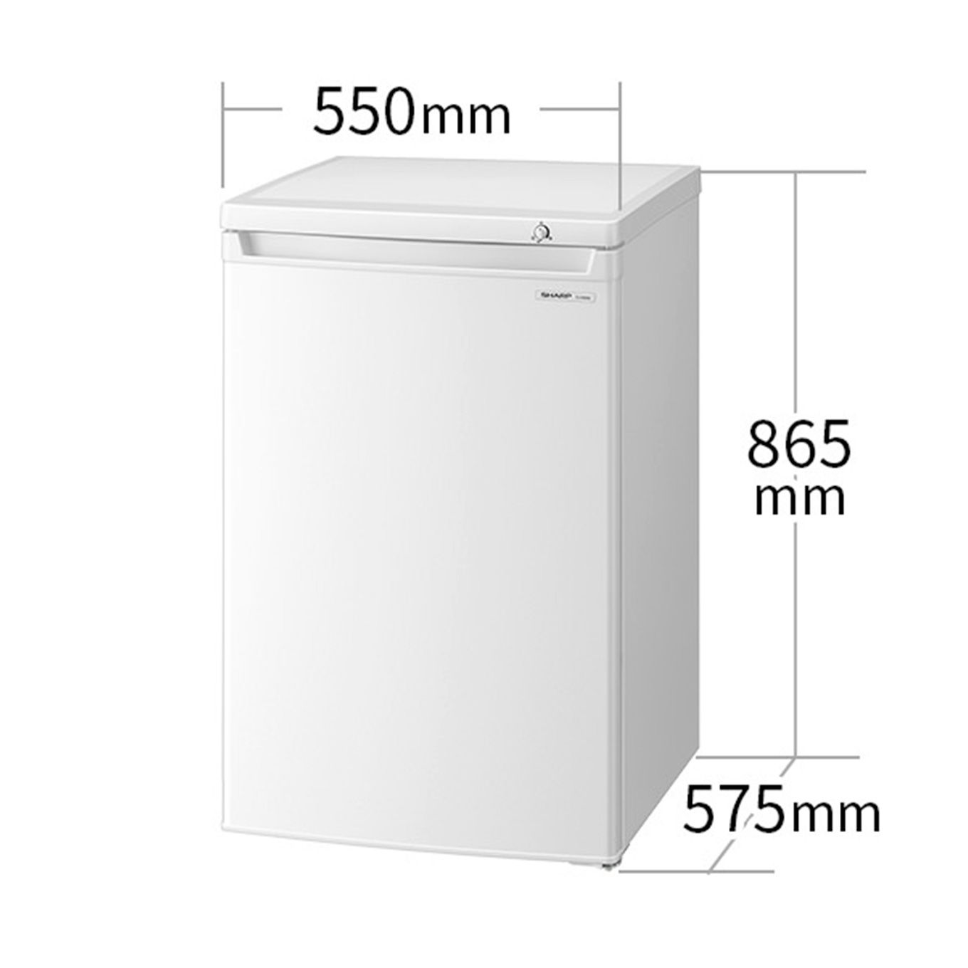 グリーン住宅ポイント冷凍庫 ホワイト系 FJ-HS9G(86L/1ドア/右開きタイプ)イメージ