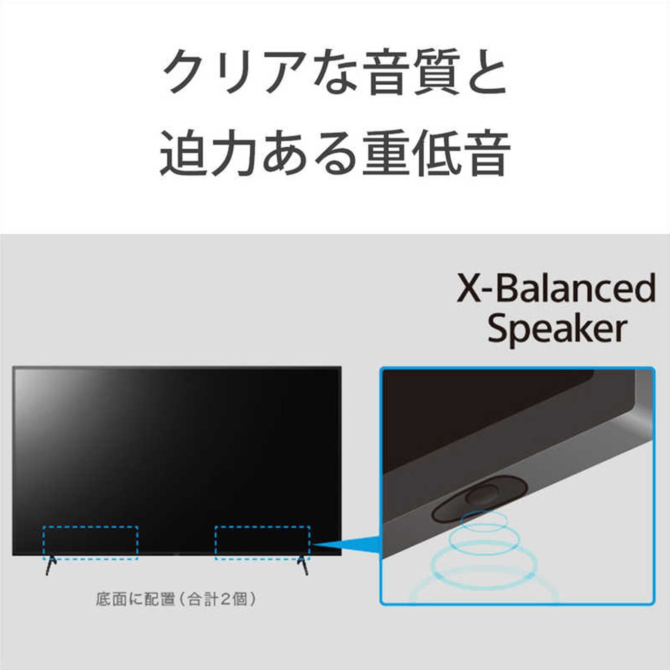 グリーン住宅ポイント4K対応液晶テレビ BRAVIA ブラビア 75V型 KJ-75X85J(4Kチューナー内蔵)イメージ