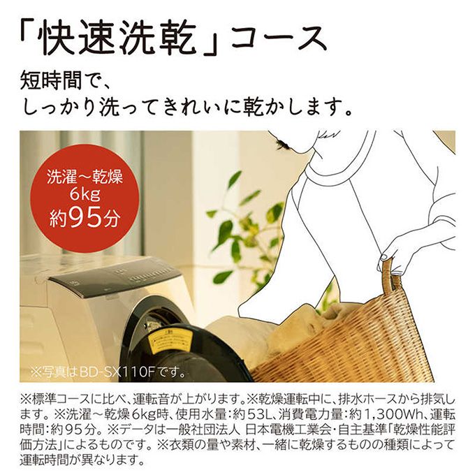 日立 ドラム式洗濯乾燥機 ビッグドラム BD-STX110GL（洗濯11.0kg／乾燥