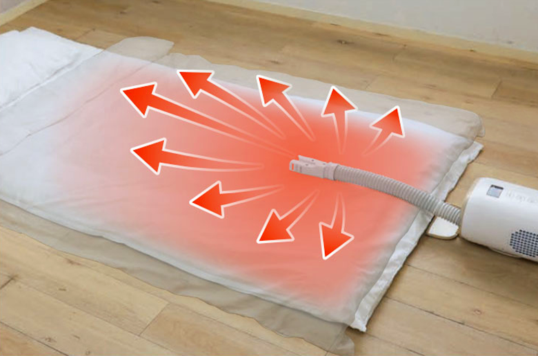 3つのボタンで操作もラクラク
すっきりオールインワン収納で清潔