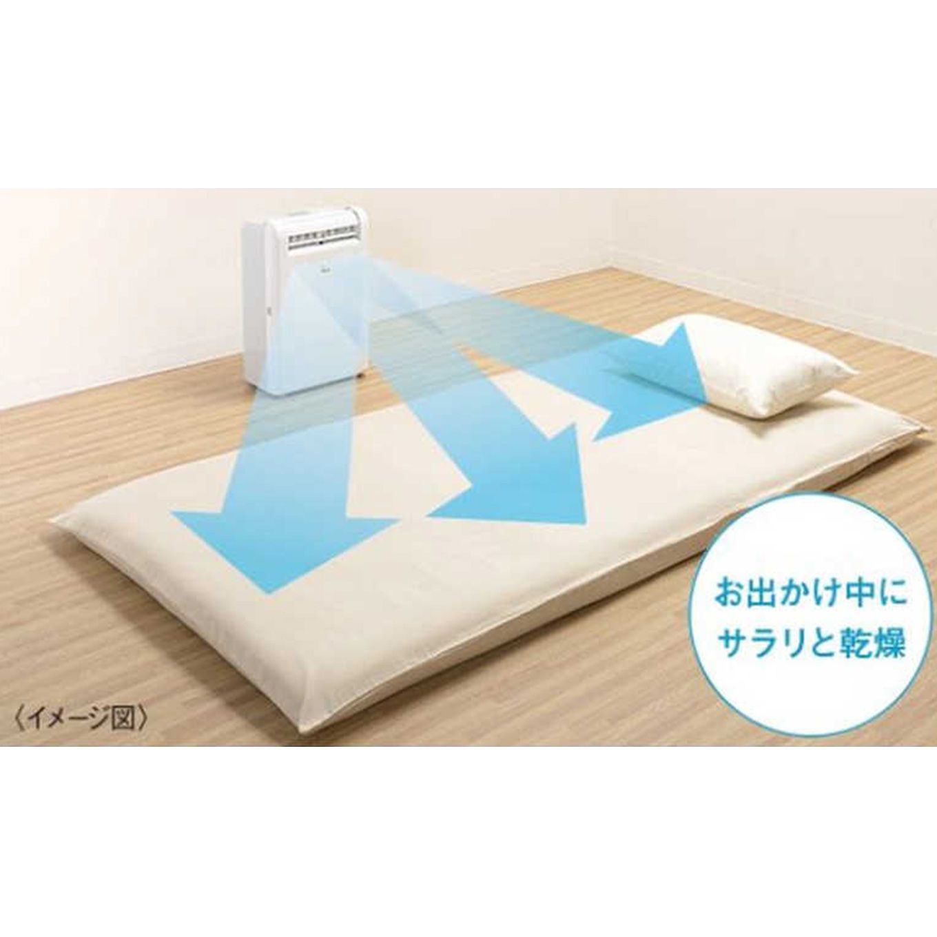 グリーン住宅ポイント除湿機 サラリ MJ-M120SX(木造15畳まで/鉄筋30畳まで/コンプレッサー方式)イメージ