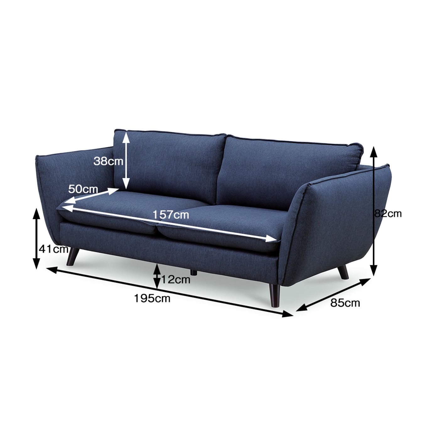 グリーン住宅ポイントモダンなディティール 3人掛けソファ(設置・組立て付き)イメージ