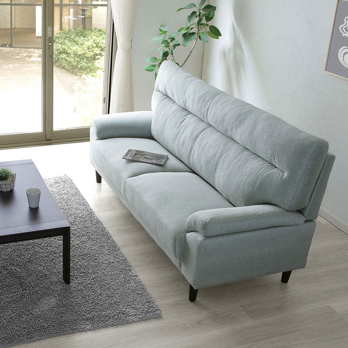 グリーン住宅ポイントポケットコイルで支える 3人掛けソファ(設置・組立て付き)イメージ