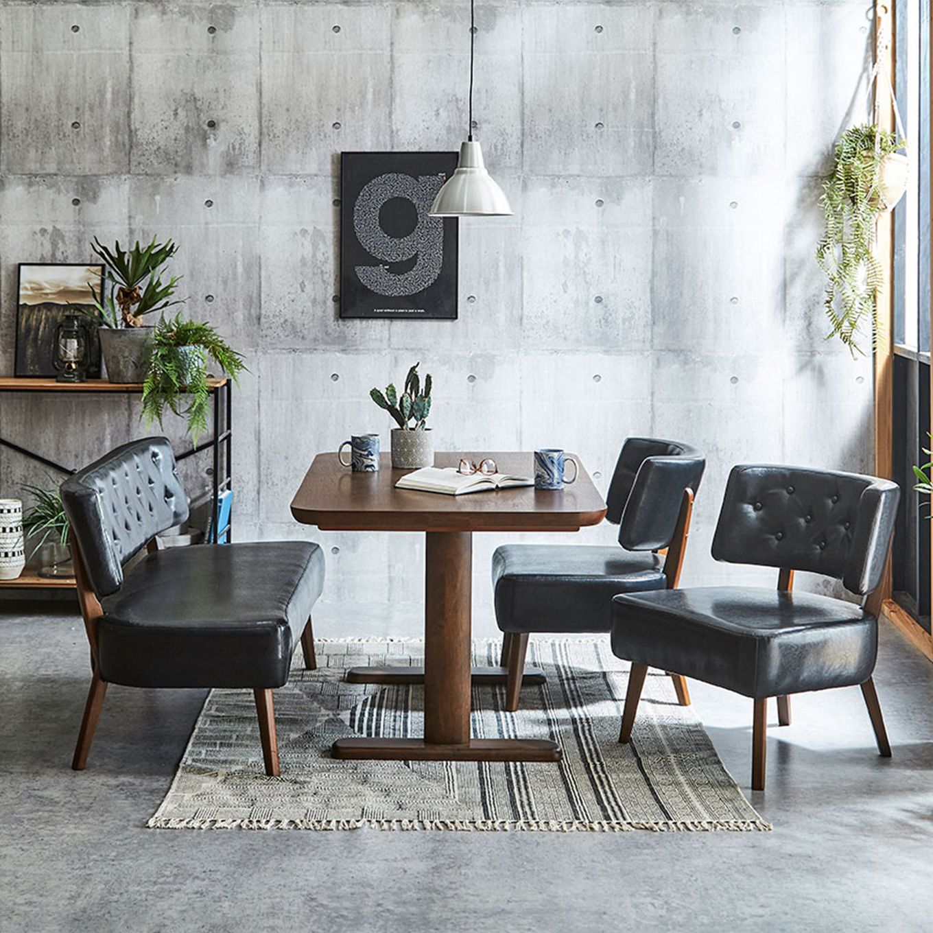 グリーン住宅ポイントクラシックなデザイン 幅135 ダイニング4点セット(開梱設置・組み立て付き)イメージ