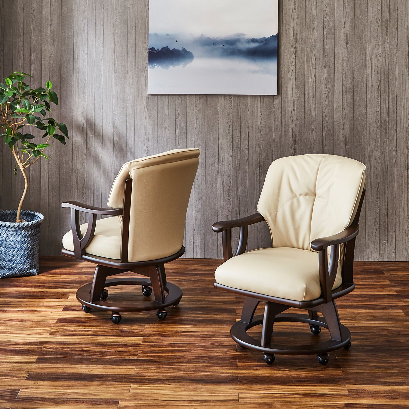 グリーン住宅ポイントソファ仕様のチェア 幅165 ダイニング5点セット(開梱設置・組み立て付き)イメージ