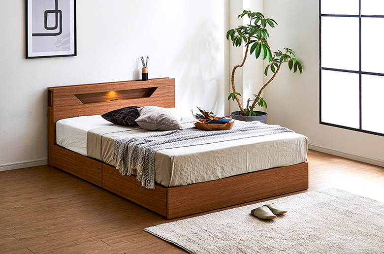 洗練されたデザインと機能性
2杯の引き出しでスペースを有効活用