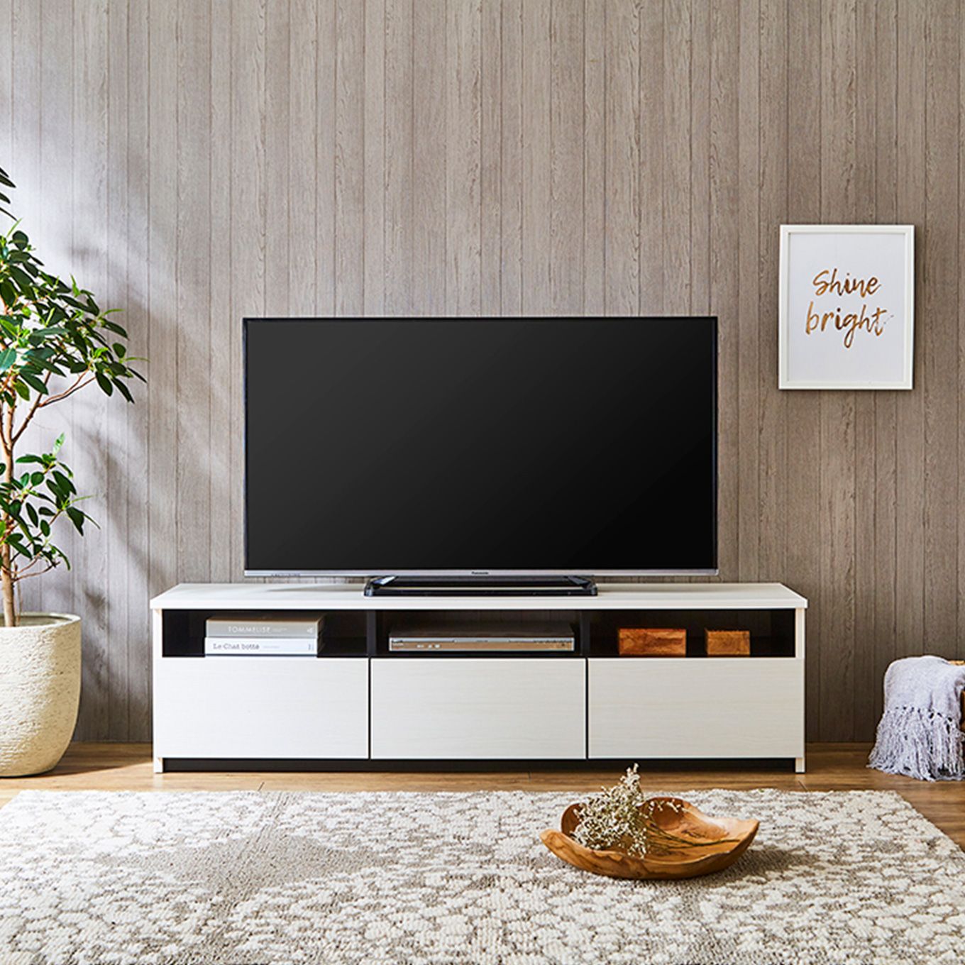 グリーン住宅ポイント木目調 幅150 テレビボード(設置・組立て付き)イメージ