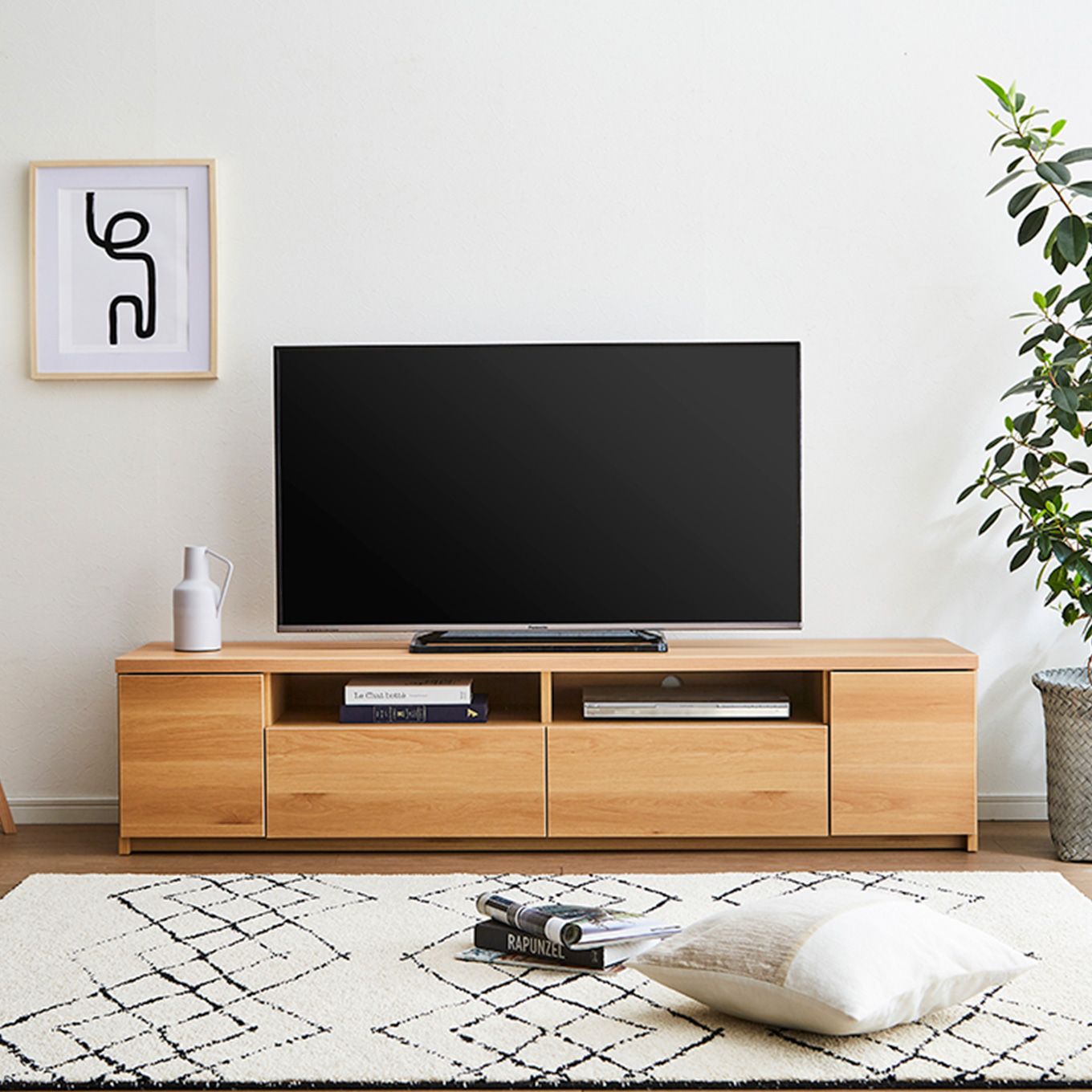 グリーン住宅ポイントシンプルなデザイン 幅180 テレビボード(設置・組立て付き)イメージ