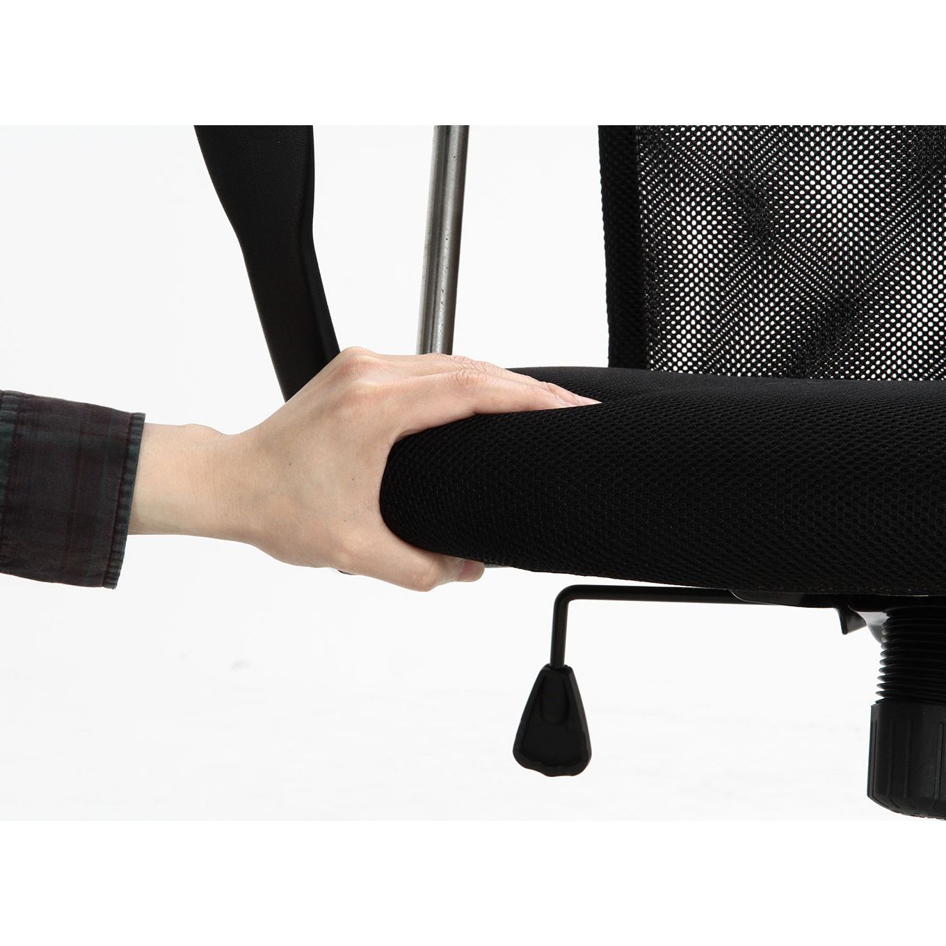 グリーン住宅ポイント座面ワイド メッシュバックチェア オフィスチェアイメージ