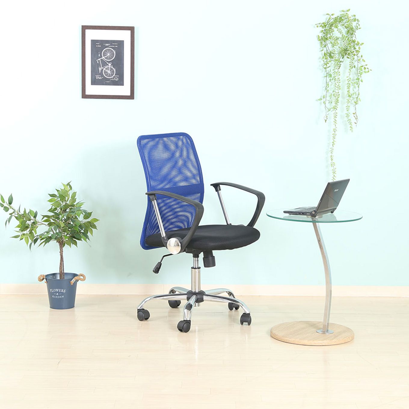 グリーン住宅ポイント座面ワイド メッシュバックチェア オフィスチェアイメージ