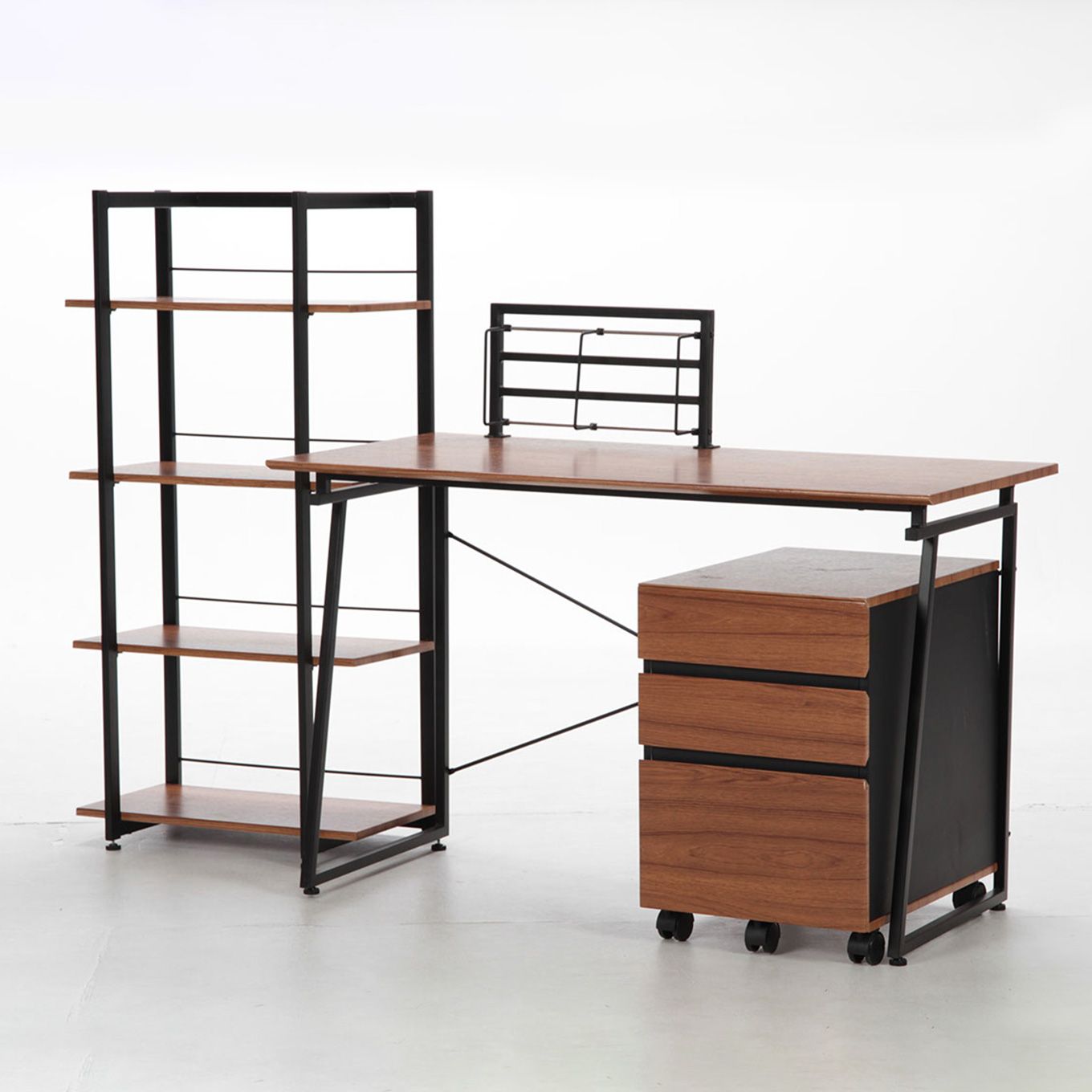 グリーン住宅ポイントチークウッド風 ワークデスクイメージ