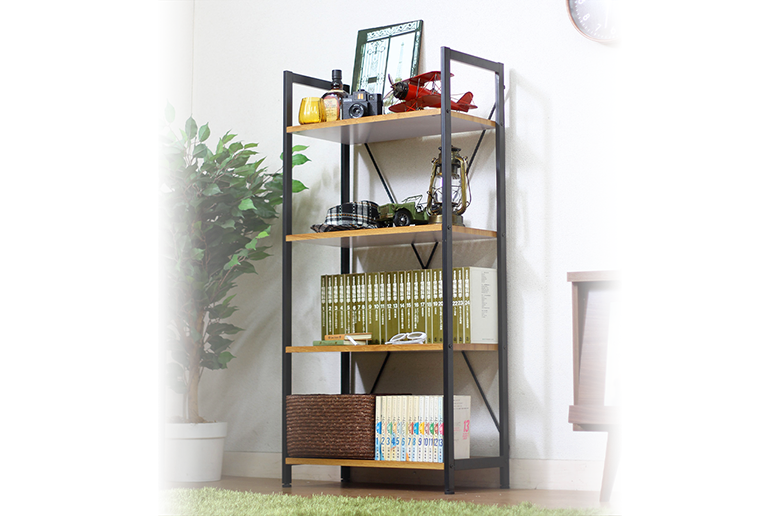 雑貨のディスプレイにも活躍
使う場所を選ばないシンプルで使いやすいデザイン