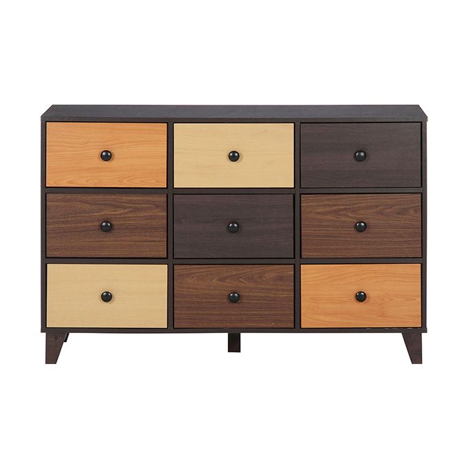 ウッドグラデーション ワイドチェスト カラフル｜グリーン住宅ポイント