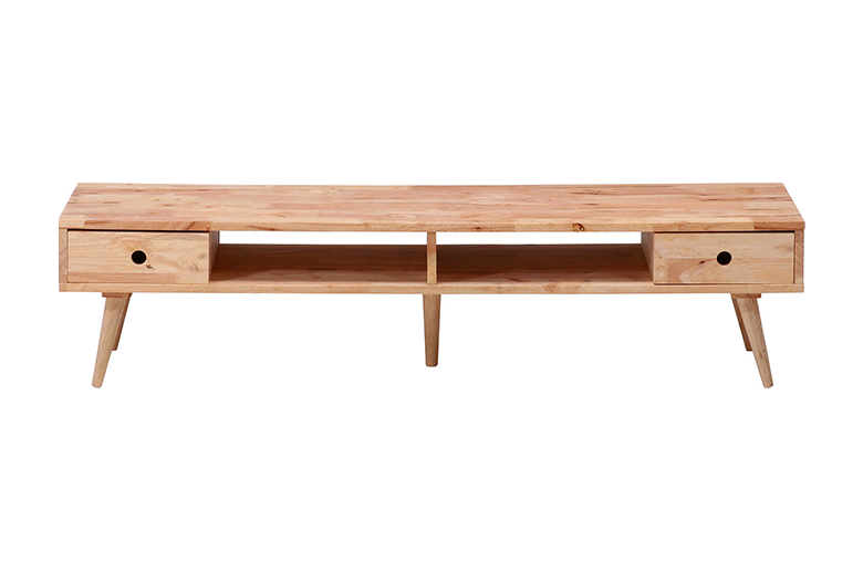 天然木のナチュラルなカラーが温かみを演出
スタイリッシュなデザインでお部屋に合わせやすい