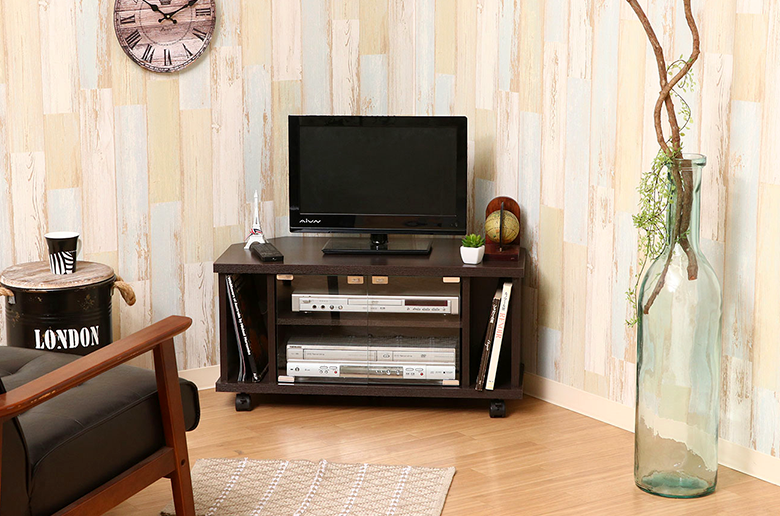お部屋の角を有効活用
コーナータイプのテレビボード