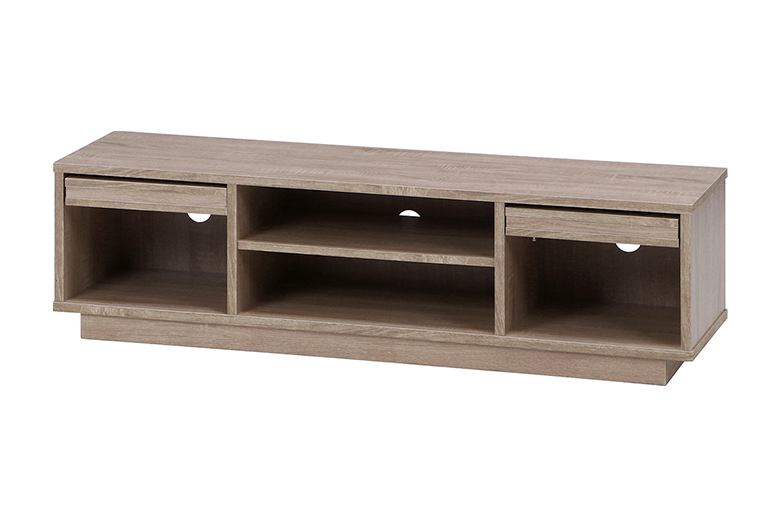 フラップ型収納なので飾って”魅せる”収納も可
背面のコード穴は配線をまとめるのに便利!