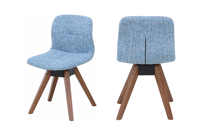 爽やかなライトブルーがアクセント
快適な座り心地