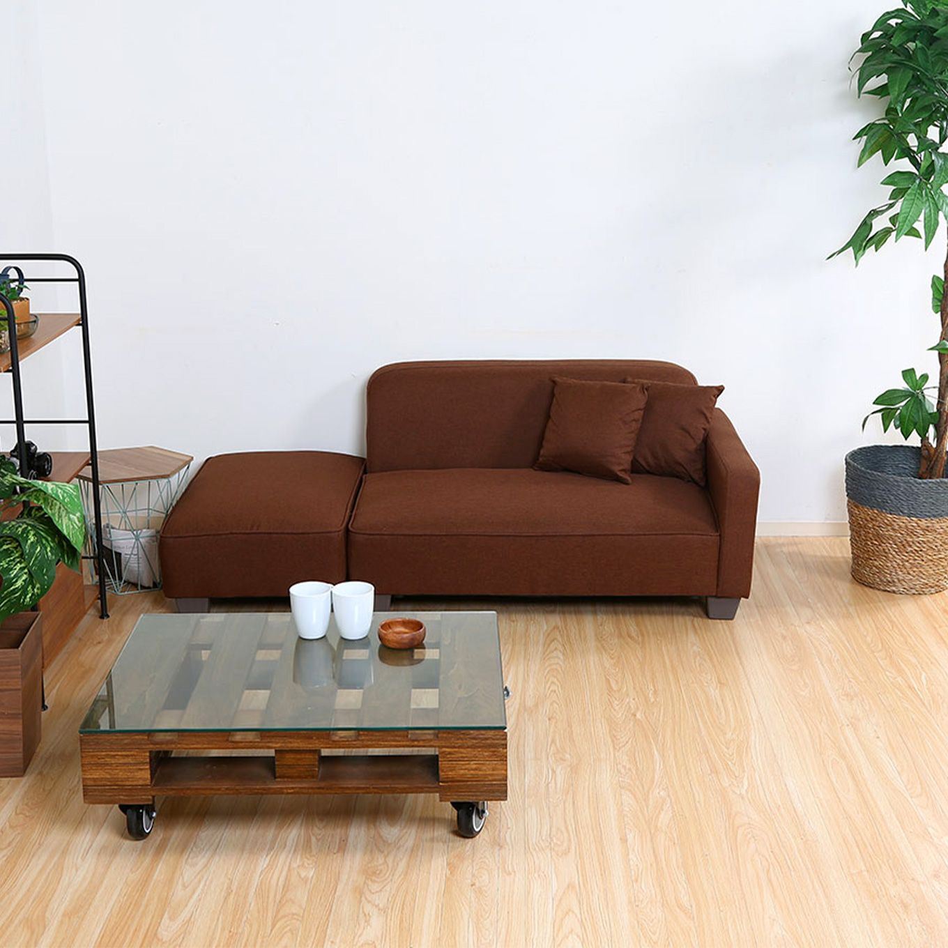 グリーン住宅ポイントアームレストオットマン ソファイメージ