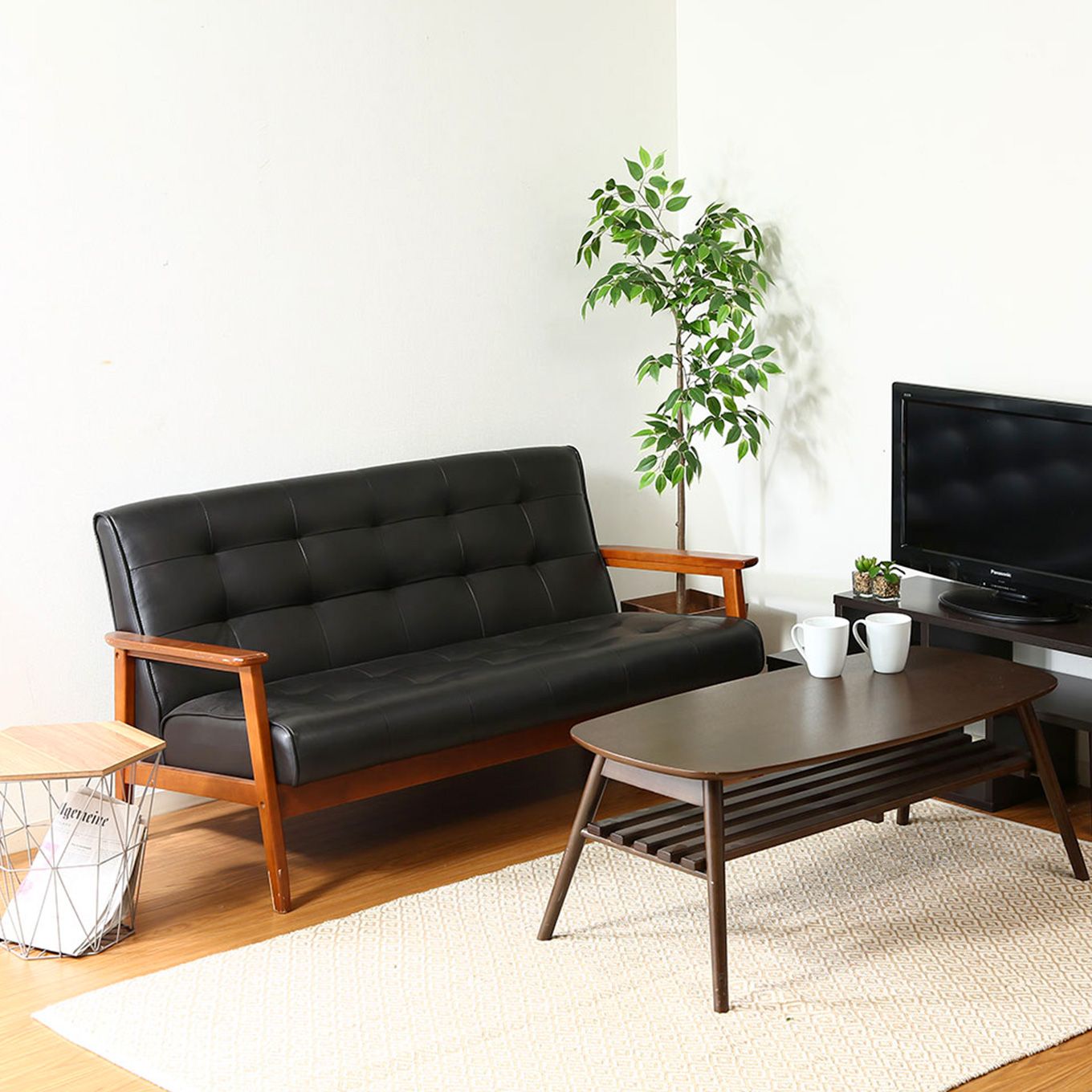 グリーン住宅ポイントバイキャストPUソファー2Pイメージ