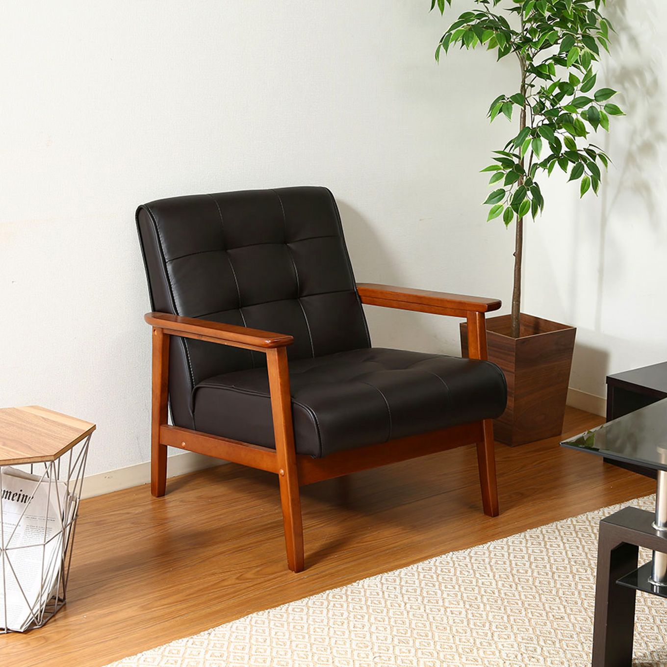 グリーン住宅ポイントバイキャストPUソファー 1Pイメージ