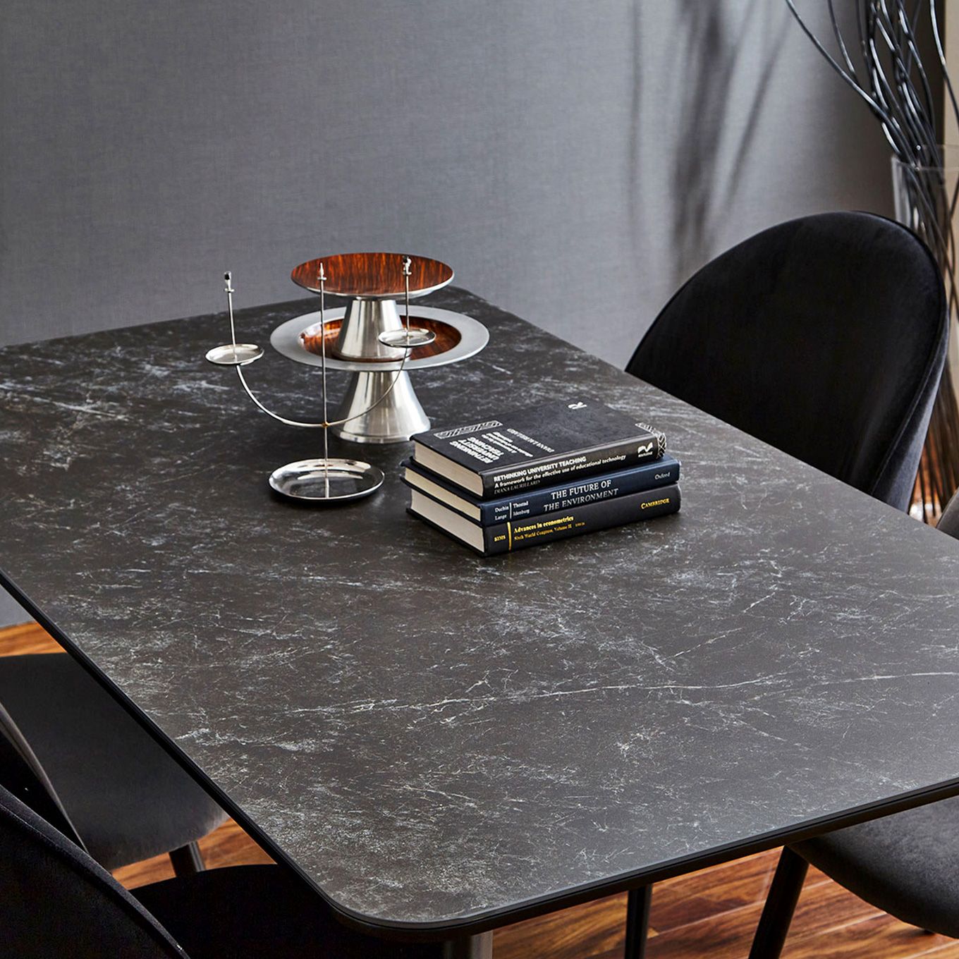 グリーン住宅ポイント耐久性 耐熱性 セラミック ダイニング5点セット 幅150(設置・組立て付き)イメージ