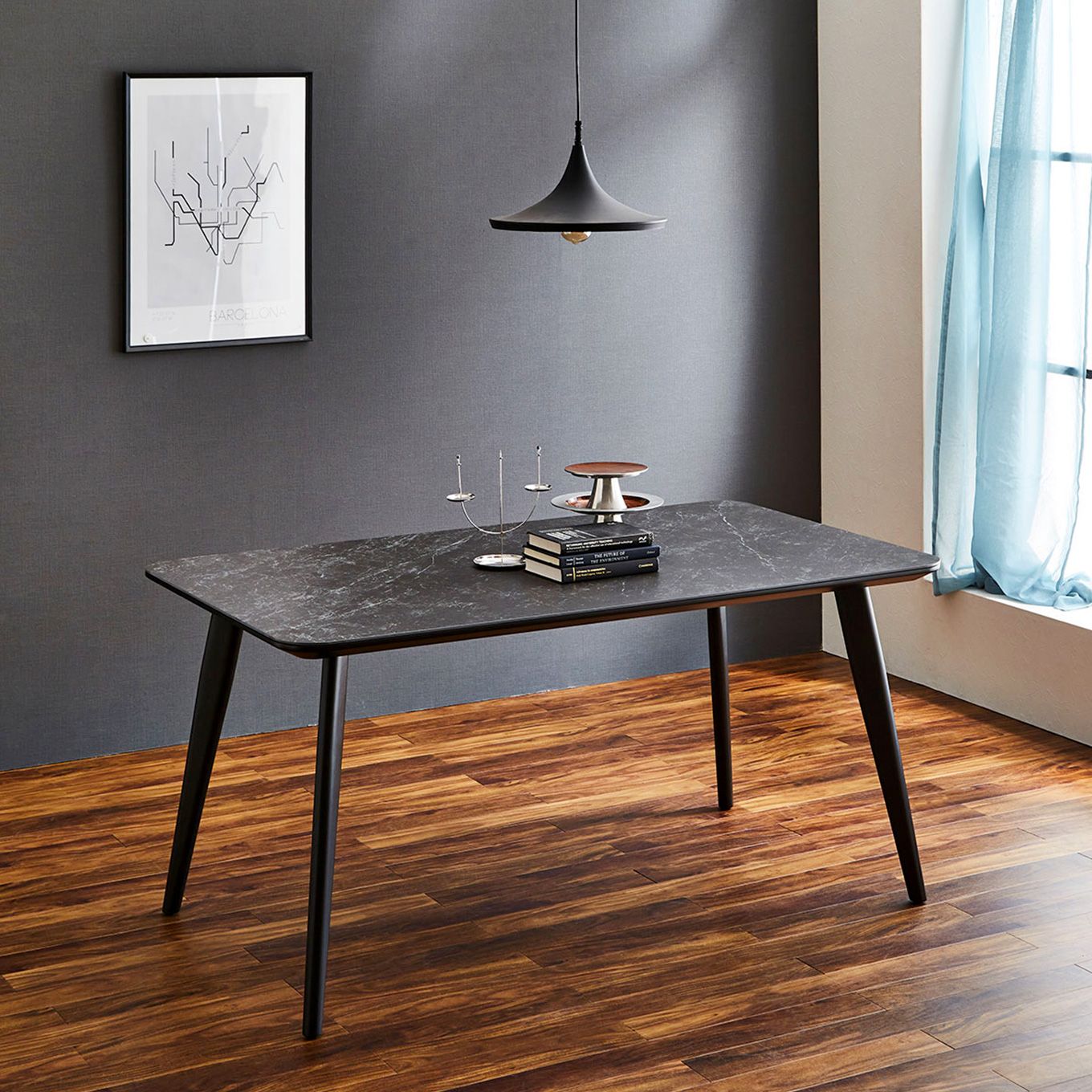 グリーン住宅ポイント耐久性 耐熱性 セラミック ダイニングテーブル 幅150(設置・組立て付き)イメージ