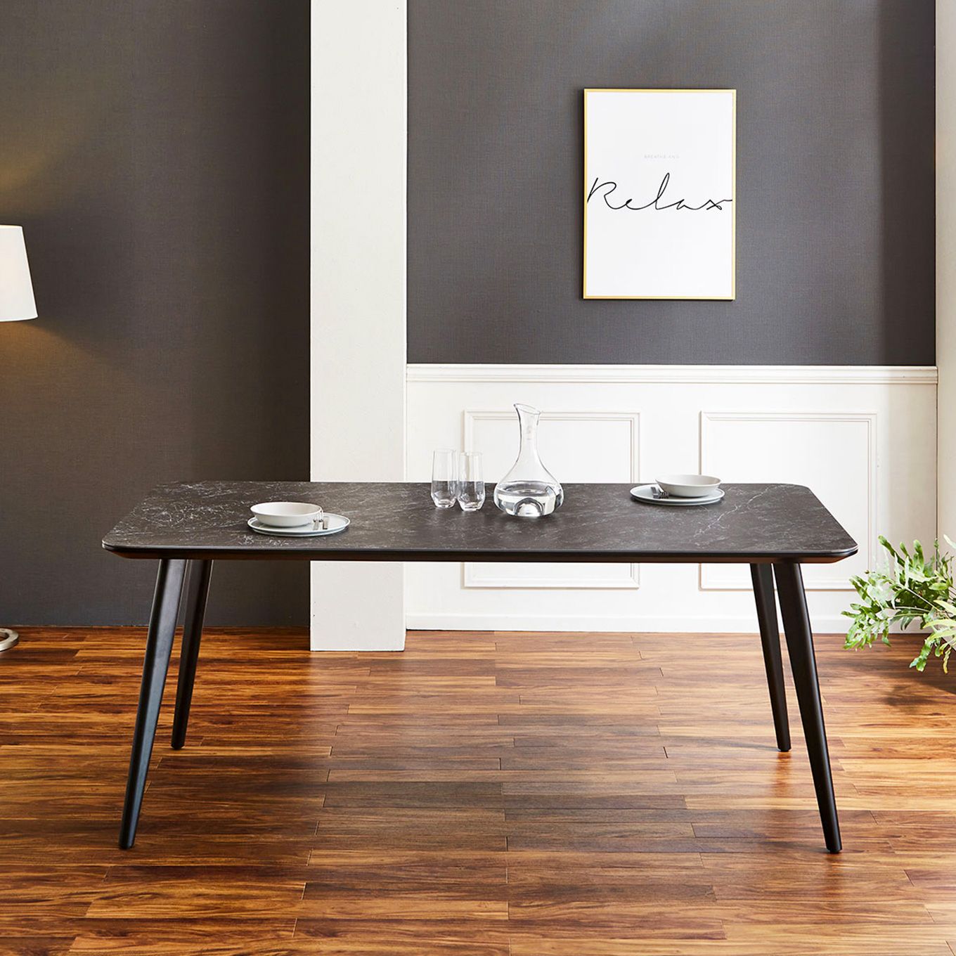 グリーン住宅ポイント耐久性 耐熱性 セラミック ダイニングテーブル 幅180(設置・組立て付き)イメージ