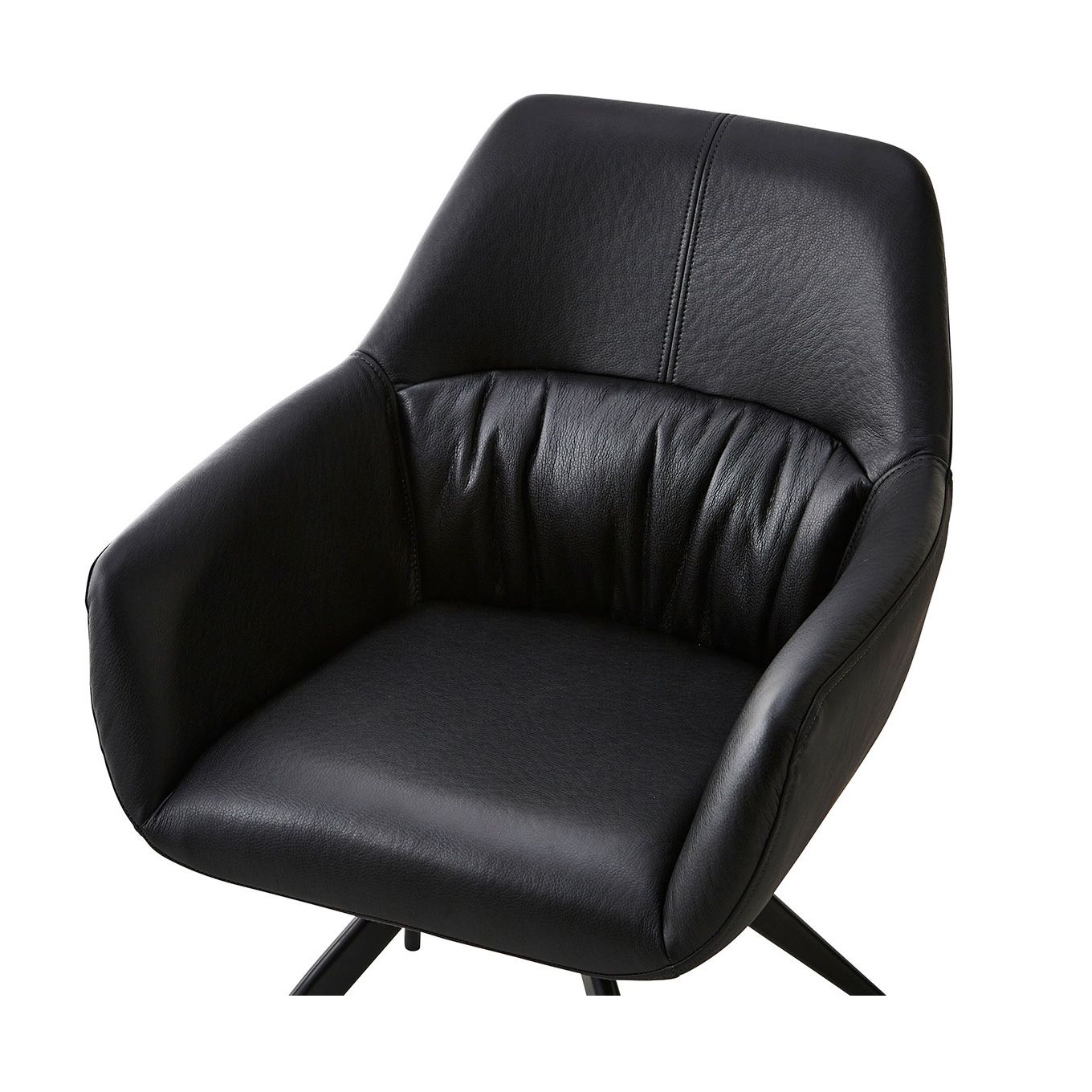 グリーン住宅ポイント肘付き 回転式 チェア PUレザー(設置・組立て付き)イメージ