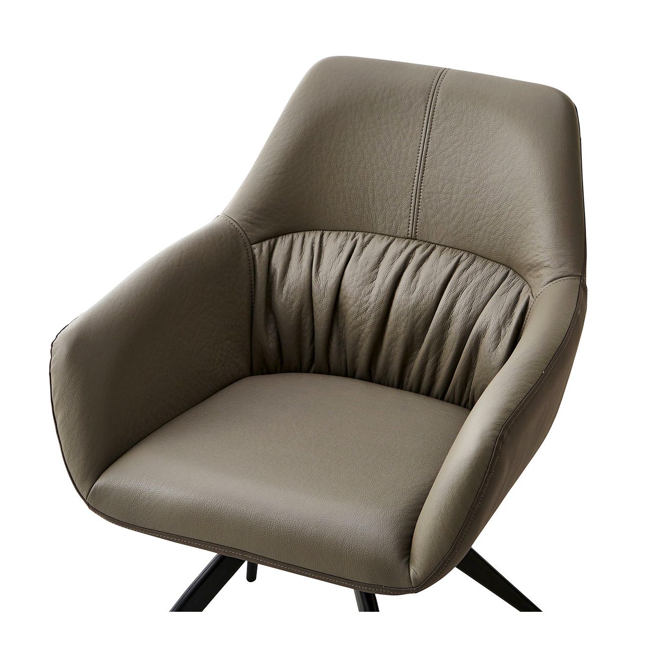 グリーン住宅ポイント肘付き 回転式 チェア PUレザー(設置・組立て付き)イメージ