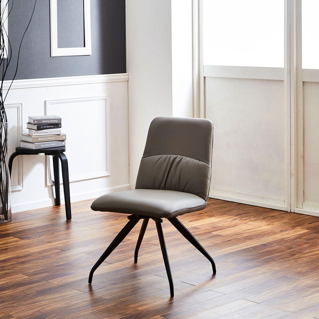 グリーン住宅ポイント肘無し 回転式 チェア PUレザー(設置・組立て付き)イメージ