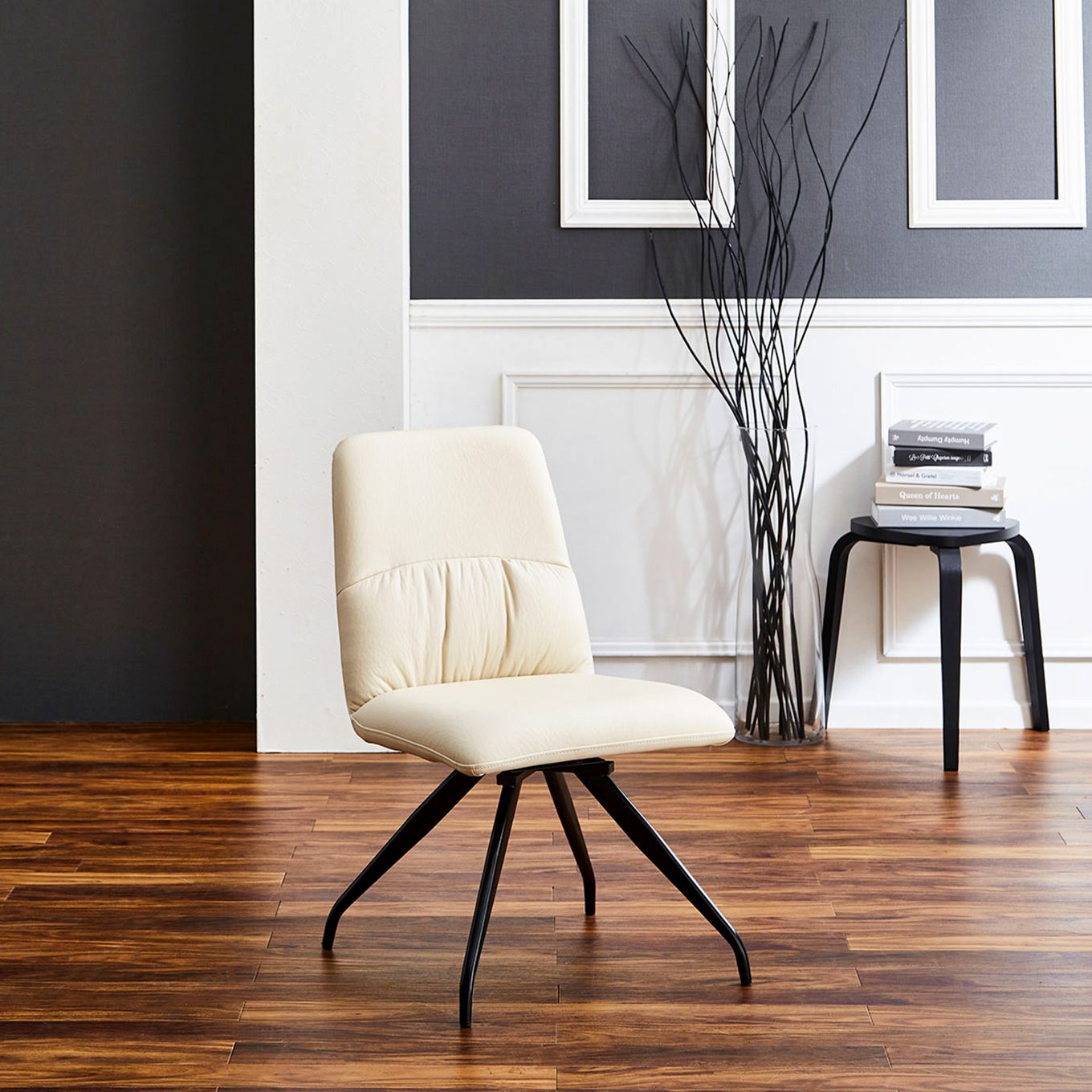 グリーン住宅ポイント肘無し 回転式 チェア PUレザー(設置・組立て付き)イメージ